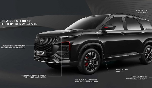 MG Hector Blackstorm Design