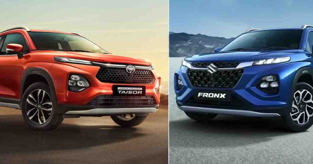 Maruti Suzuki Fronx vs Toyota Taisor