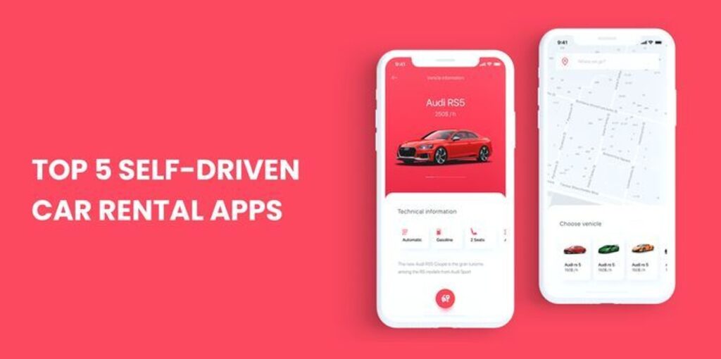 Self driven car rental apps